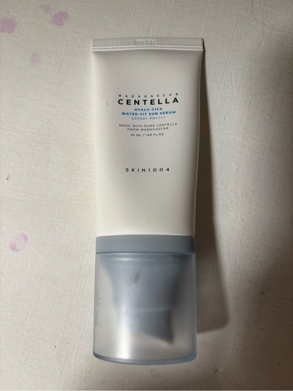 Madagascar Centella Hyalu-Cica Water-Fit Sun Serum — White & Gray